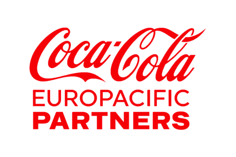 Coca-Cola Europacific Partners logo.