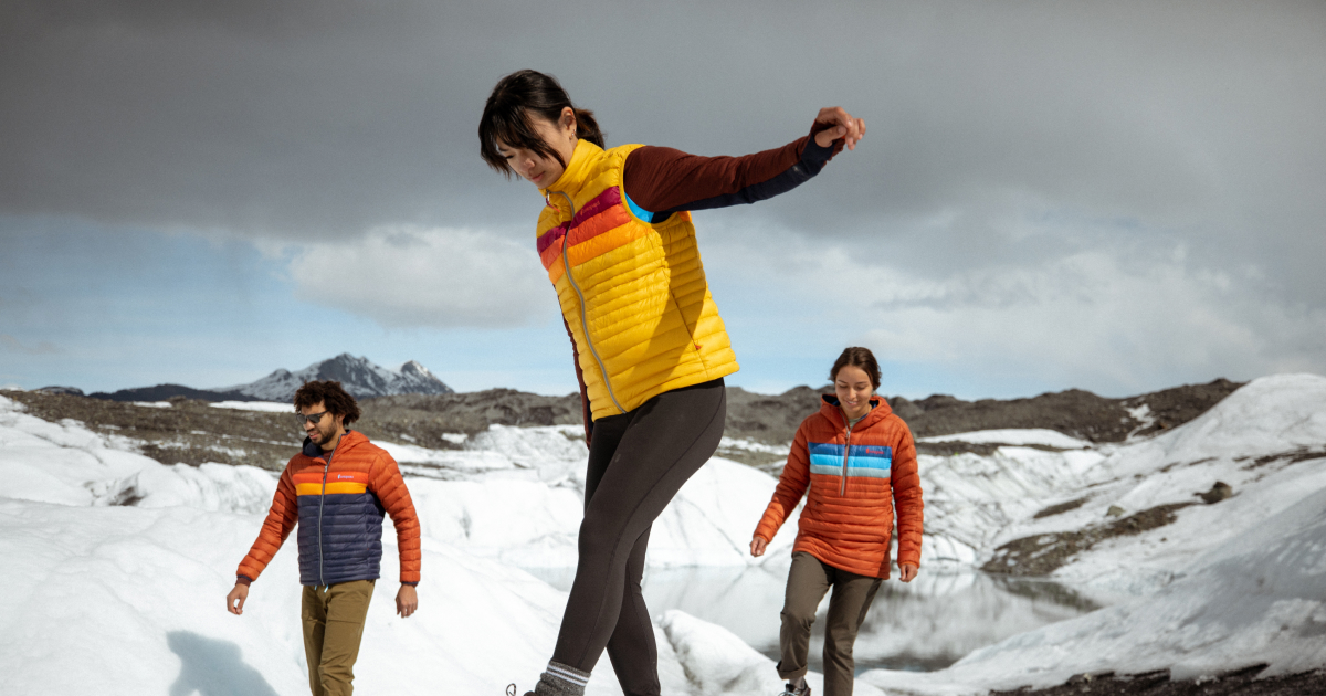 The Fuego Jacket from Cotopaxi’s Fall 2022 Free to Roam Collection, photographed in Alaska.