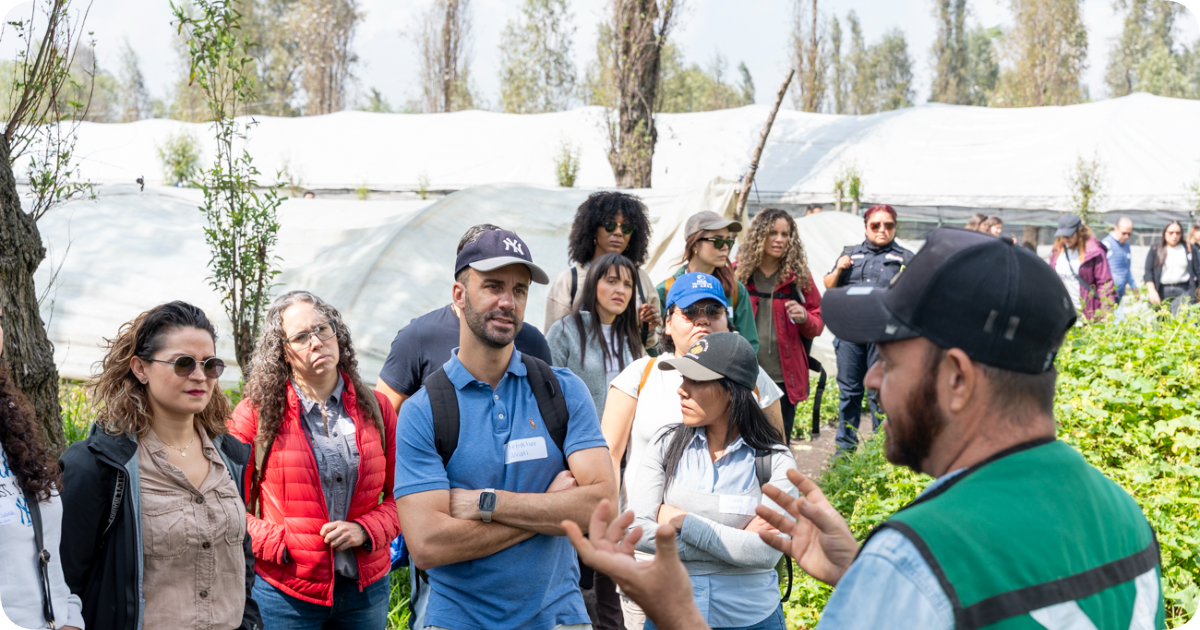 Pledge signatories tour historic Xochimilco