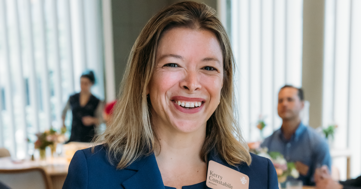 Amazon Director of Net Zero Carbon Kerry Constabile led an explanatory workshop on carbon insetting and how it differs from carbon neutralization. 