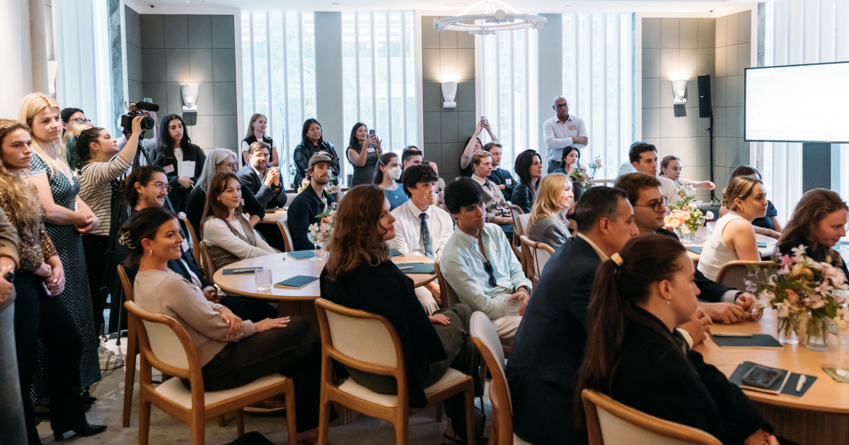 Participants leaned in to hear Nye’s insights during his conversation with Hurst. 